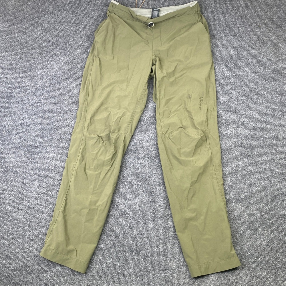 Rab Momentum Pants Mens 32x30 Olive Green Matrix Stretch Hiking Trousers QFV-82